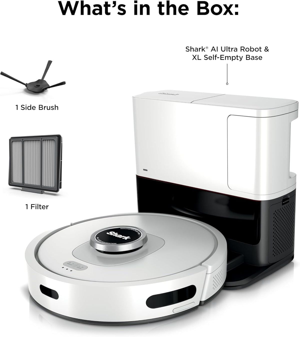 Shark AI Ultra Robot Vacuum, Black/Silver, AV2511AE