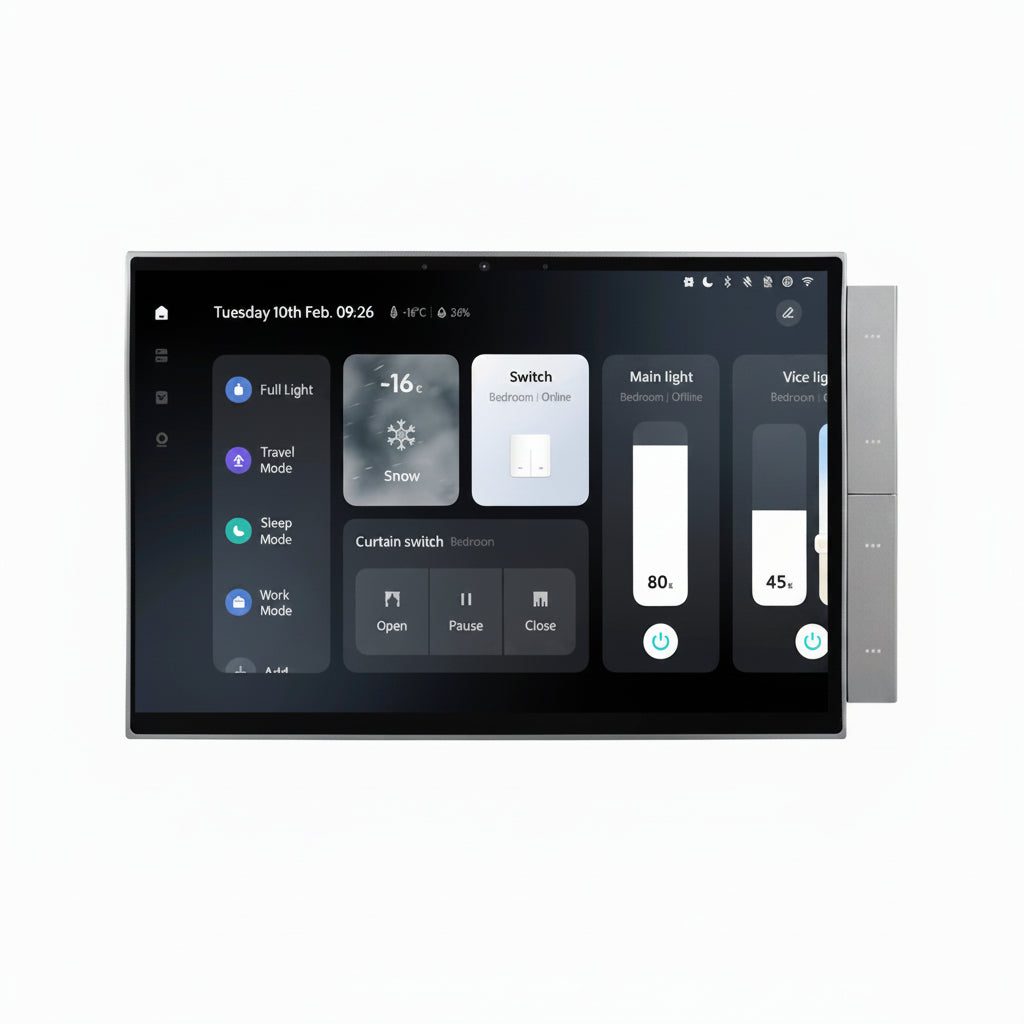 2026 New 10-Inch Tuya System Smart Home Control Panel Built-In Zigbee Gateway and Alexa Building Intercom Compatible